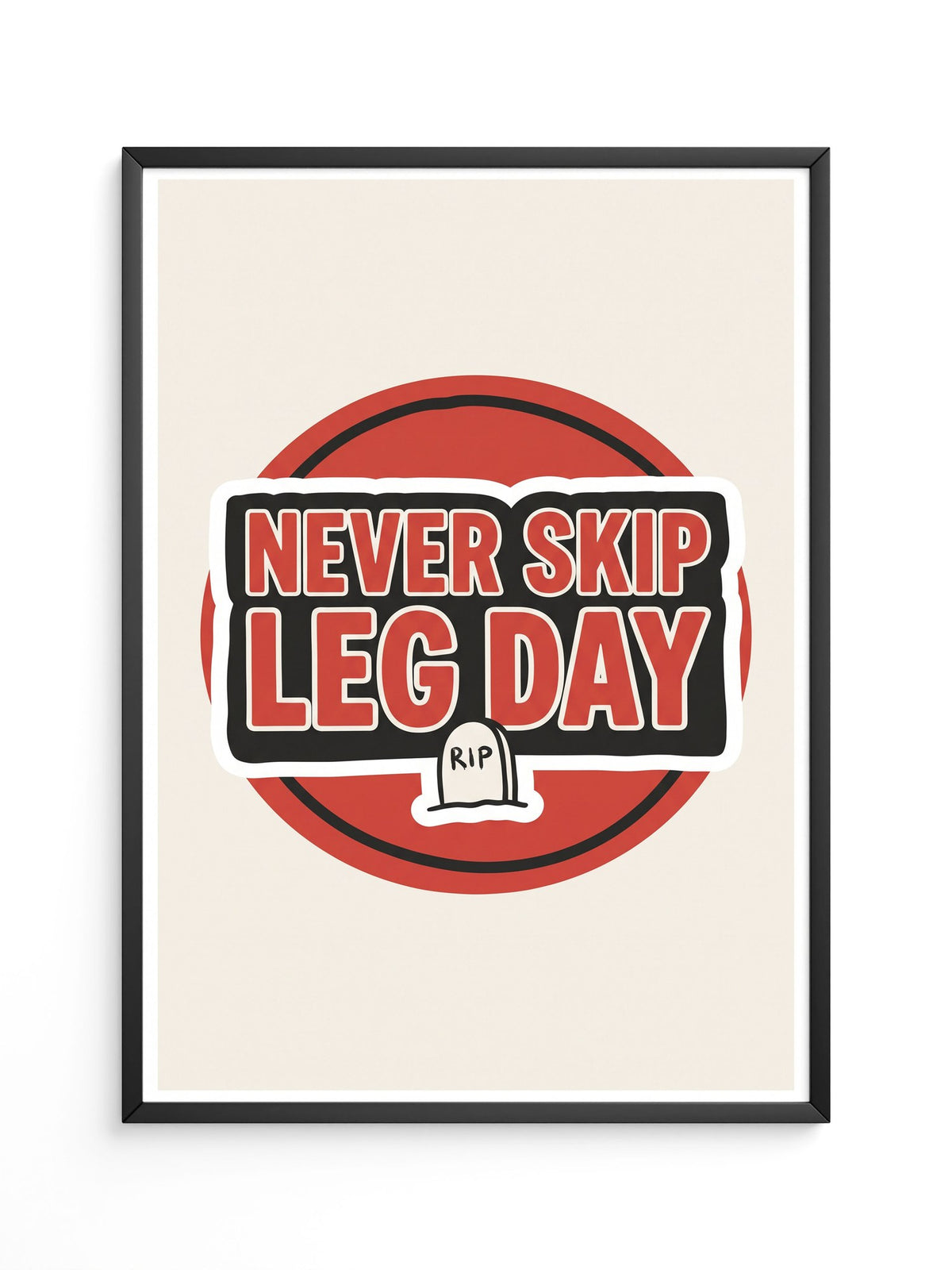 Leg Day Fitness Spruch