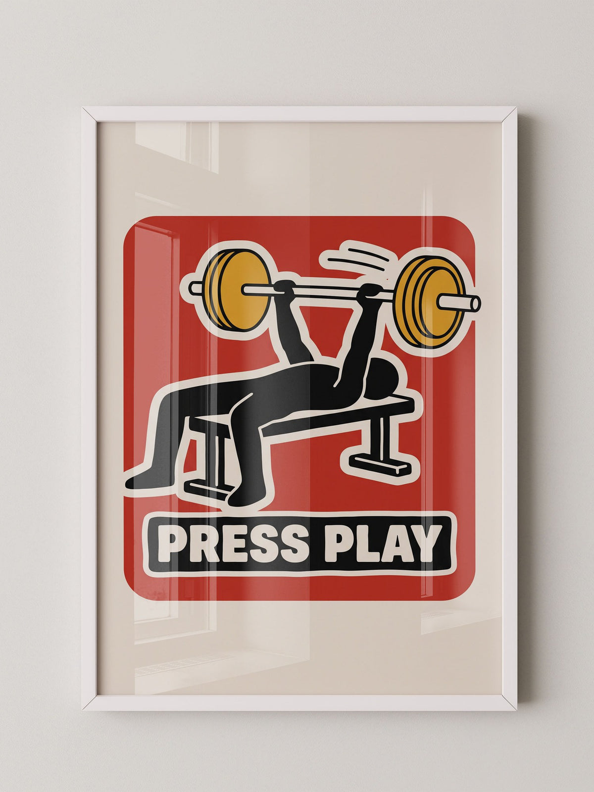 Press Play Kraftsport Illustration