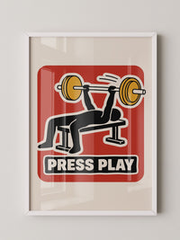 Press Play Kraftsport Illustration