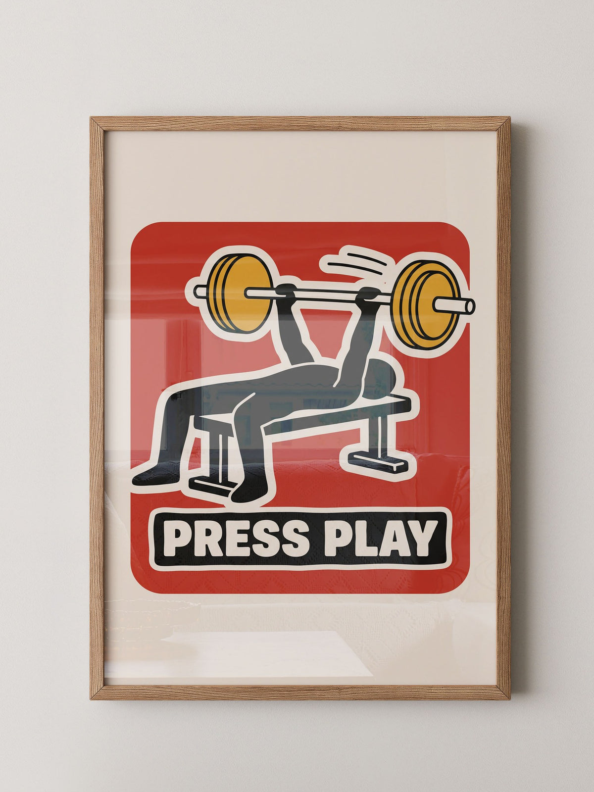 Press Play Kraftsport Illustration