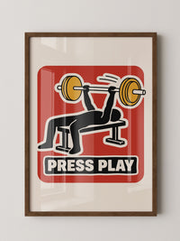 Press Play Kraftsport Illustration