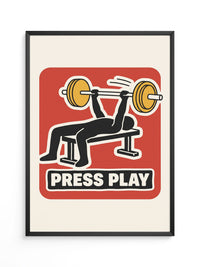 Press Play Kraftsport Illustration
