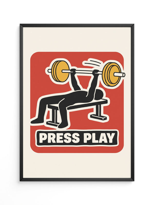 Press Play Kraftsport Illustration