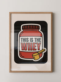 Whey Proteinpulver Poster