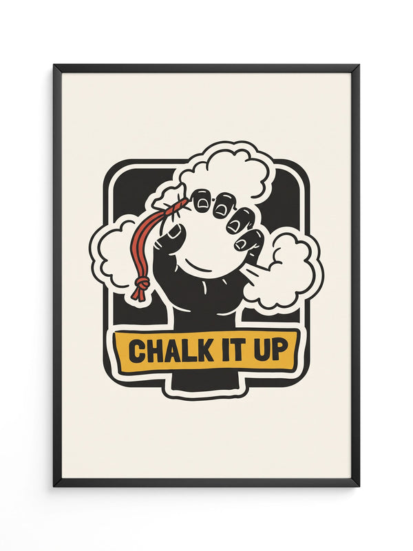 Chalk It Up Retro Illustration