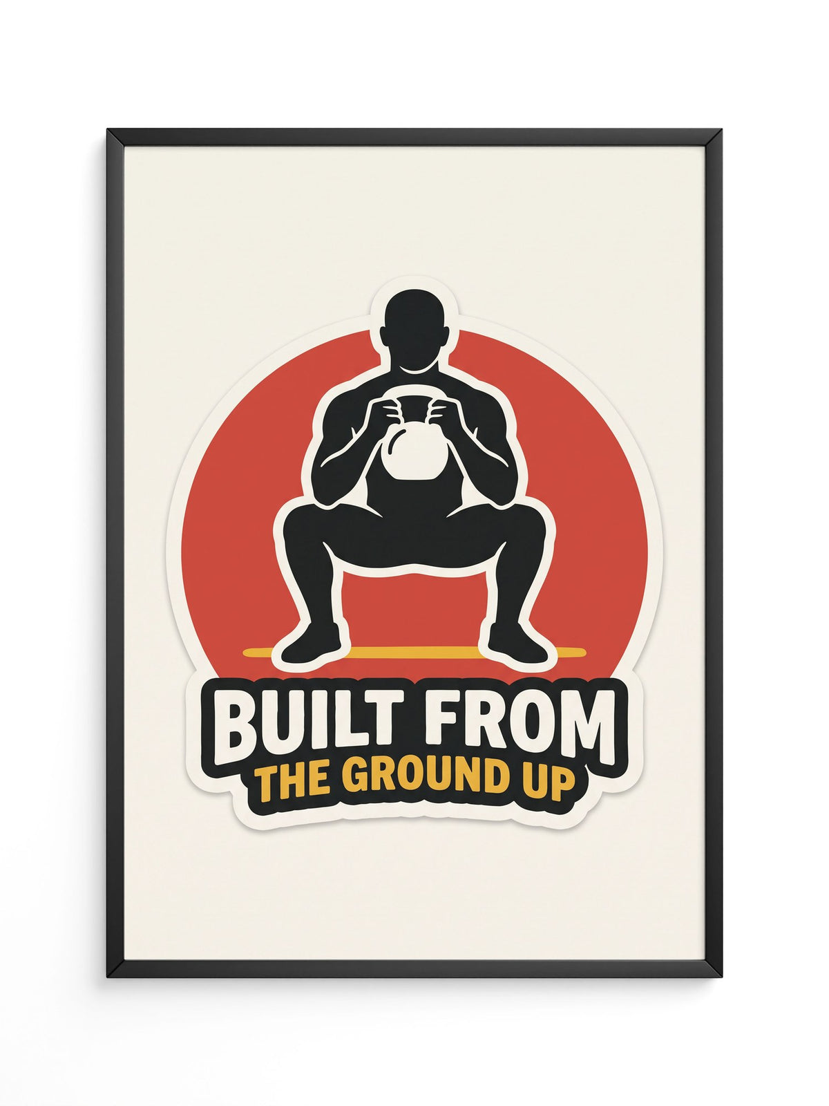 Kettlebell Squat Poster