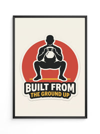 Kettlebell Squat Poster