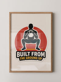 Kettlebell Squat Poster