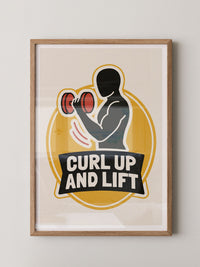 Hanteltraining Motivation Gelb