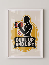 Hanteltraining Motivation Gelb