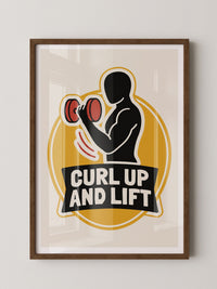 Hanteltraining Motivation Gelb