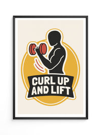 Hanteltraining Motivation Gelb