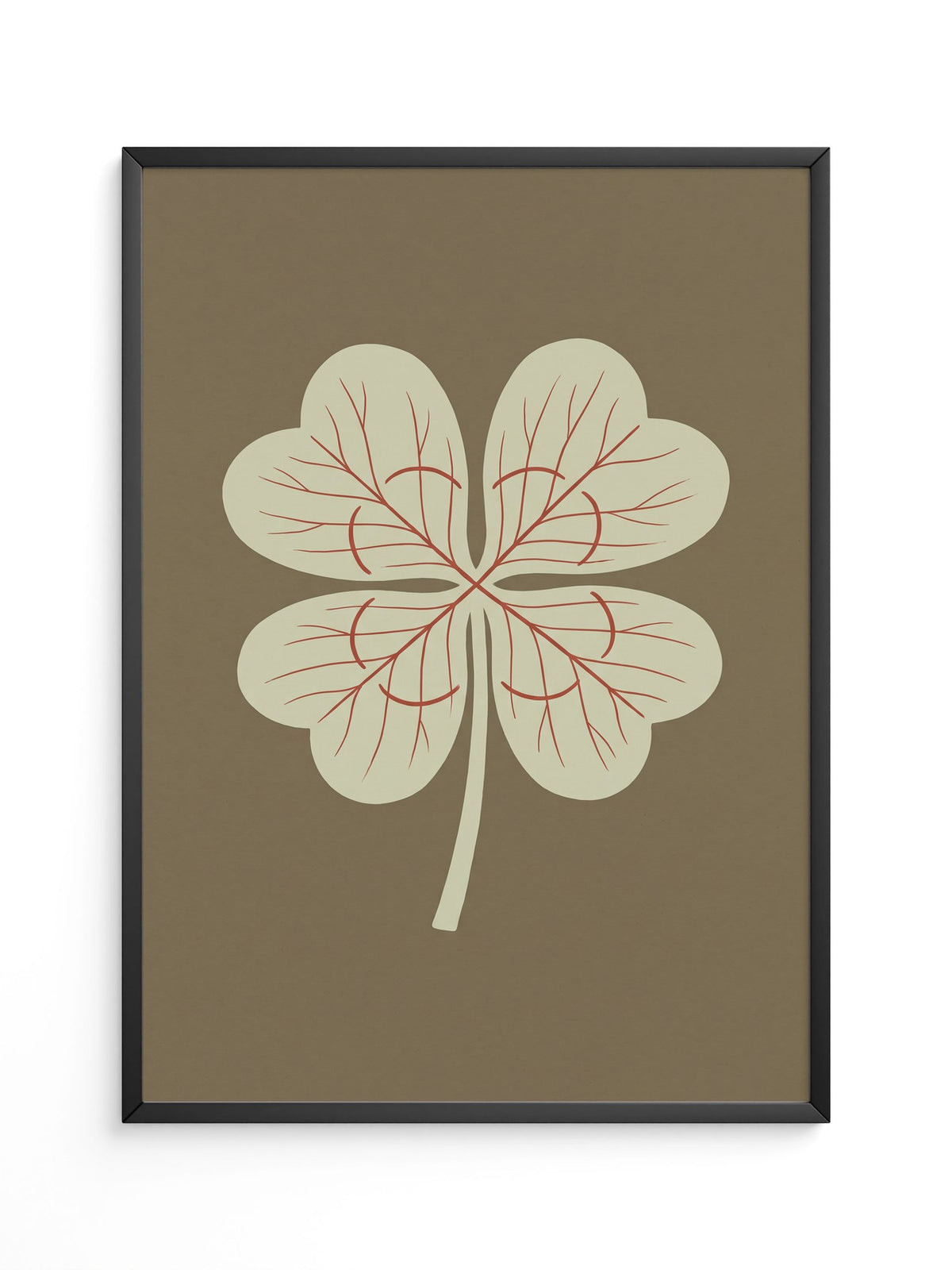 Kleeblatt Botanik Minimal