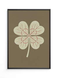 Kleeblatt Botanik Minimal