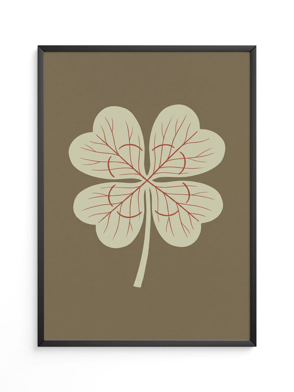 Kleeblatt Botanik Minimal