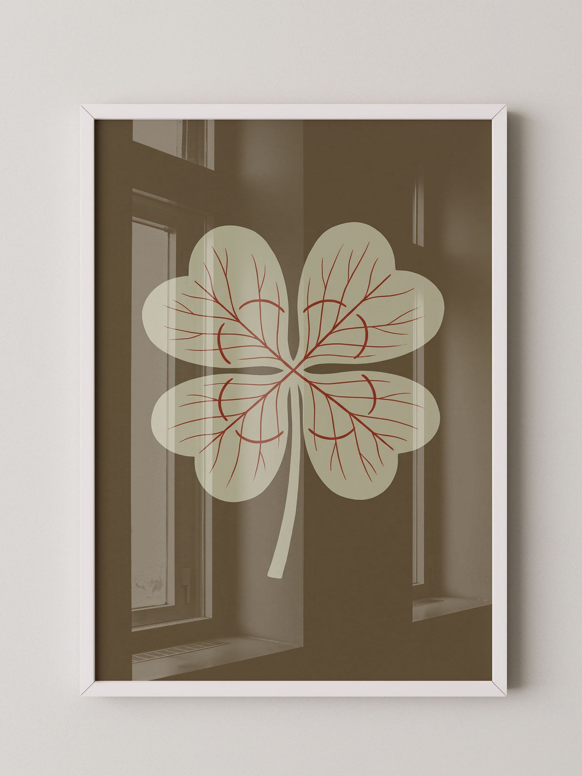 Kleeblatt Botanik Minimal