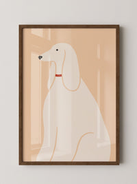 Eleganter Hund minimalistisch
