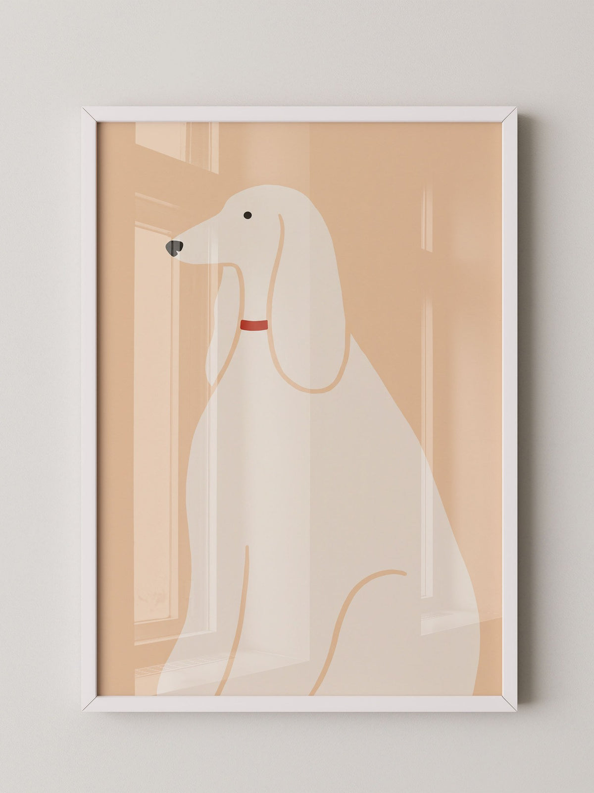 Eleganter Hund minimalistisch