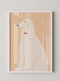 Eleganter Hund minimalistisch