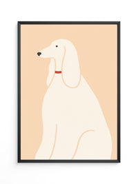 Eleganter Hund minimalistisch