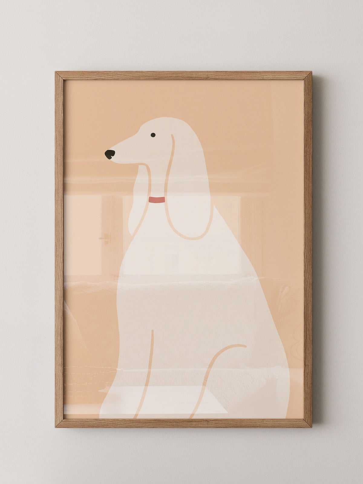 Eleganter Hund minimalistisch