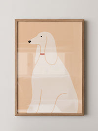 Eleganter Hund minimalistisch