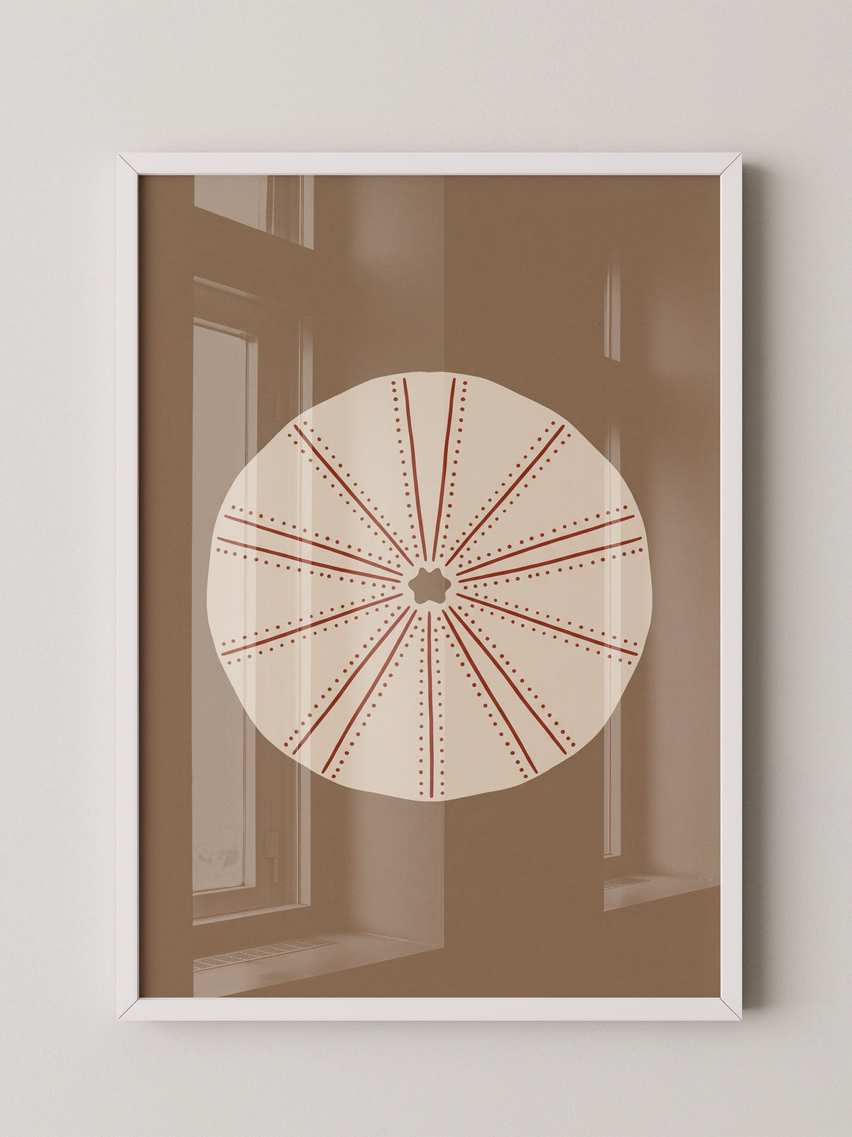 Geometrische Sonne Minimalistisch