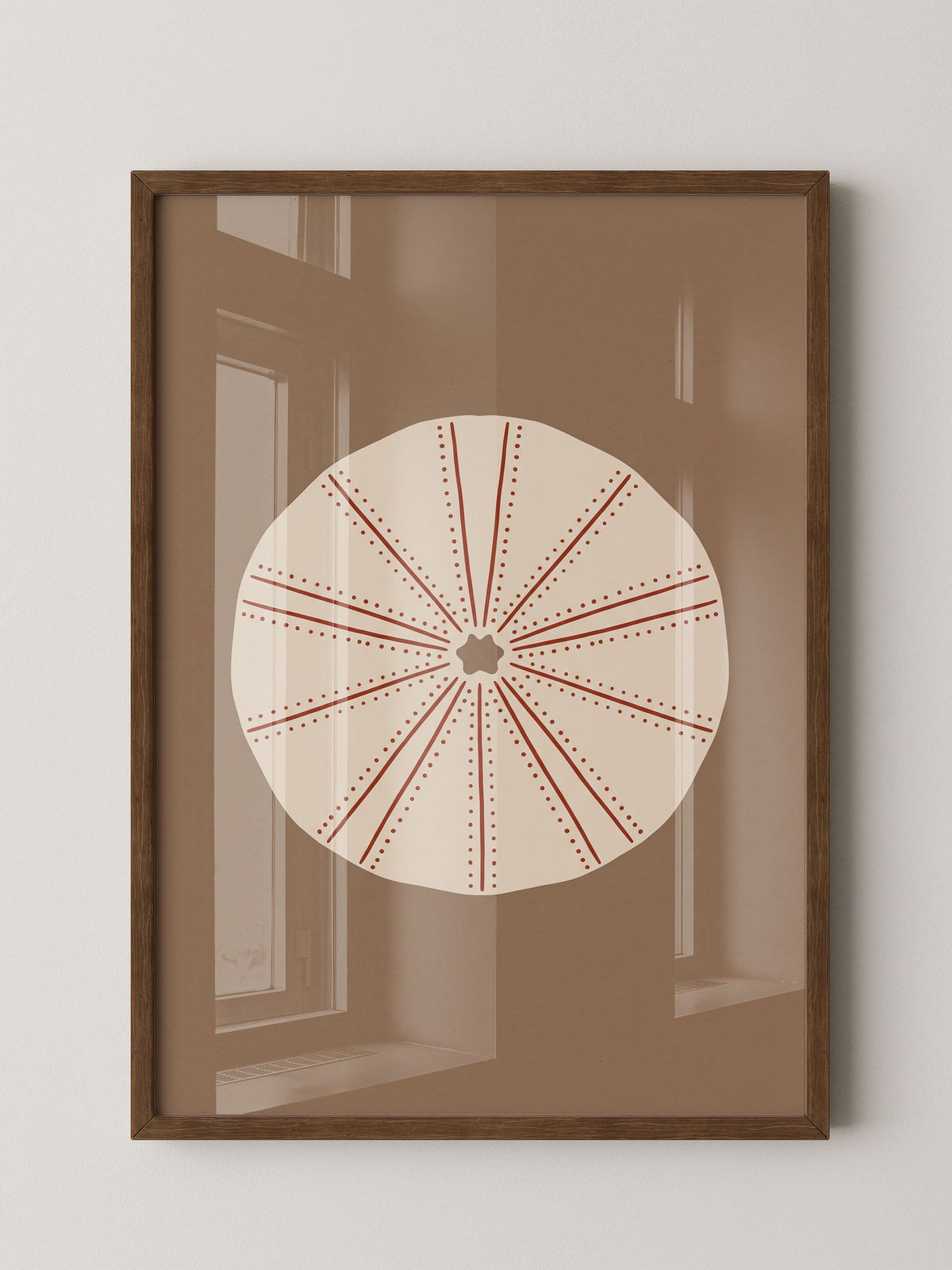 Geometrische Sonne Minimalistisch