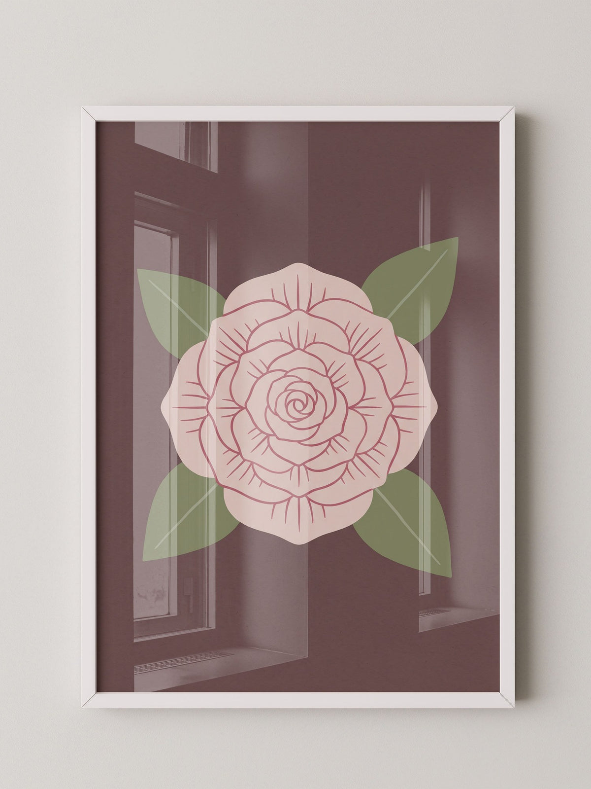 Rose Blüte Minimalistisch