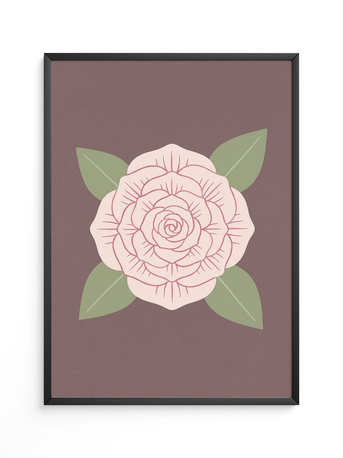 Rose Blüte Minimalistisch