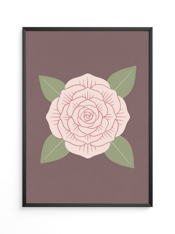 Rose Blüte Minimalistisch