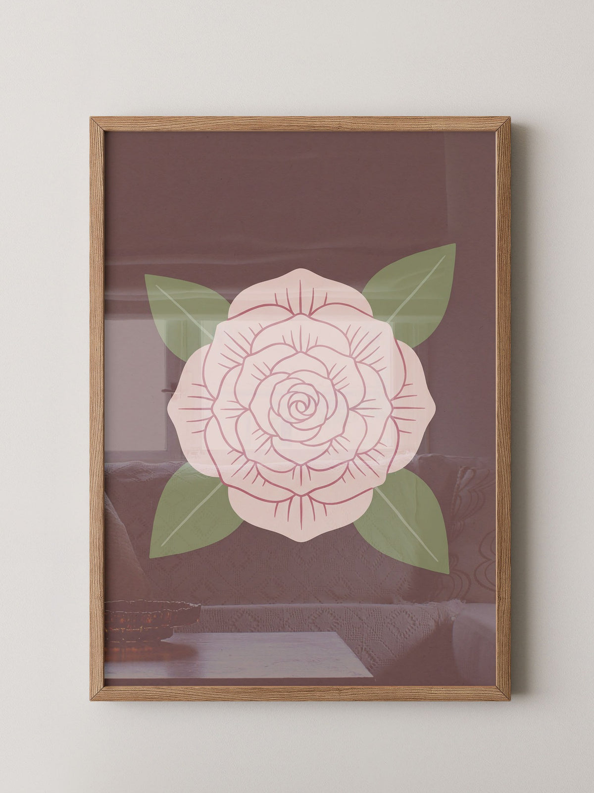 Rose Blüte Minimalistisch