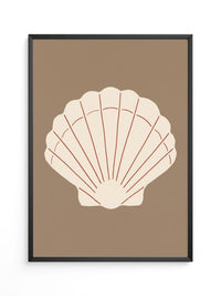 Muschel Minimalist Kunstdruck