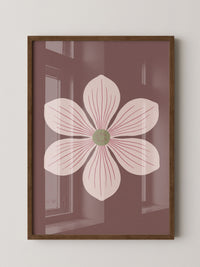 Blume Rosa Minimalistisch
