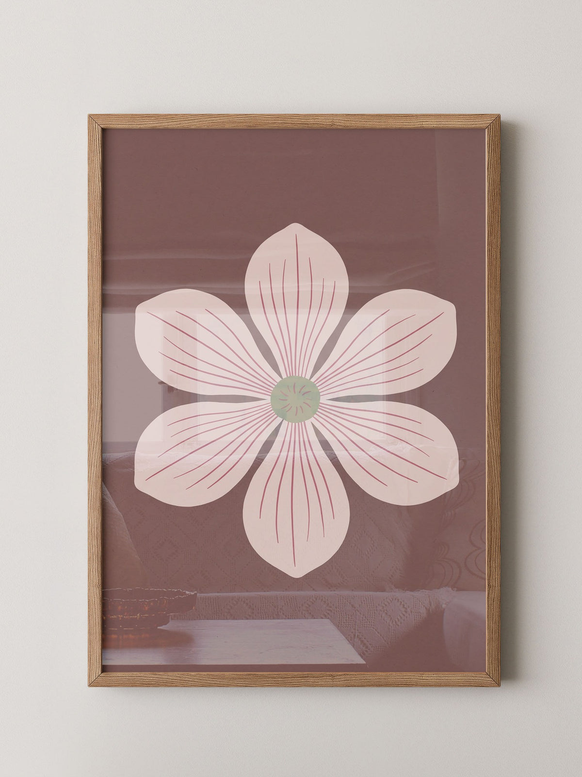 Blume Rosa Minimalistisch