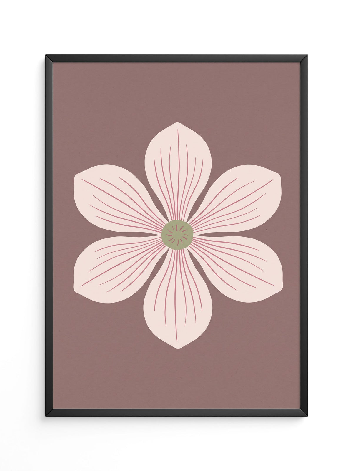 Blume Rosa Minimalistisch