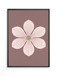 Blume Rosa Minimalistisch