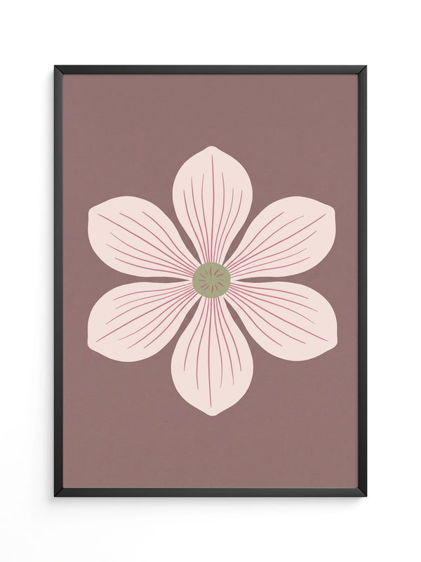 Blume Rosa Minimalistisch