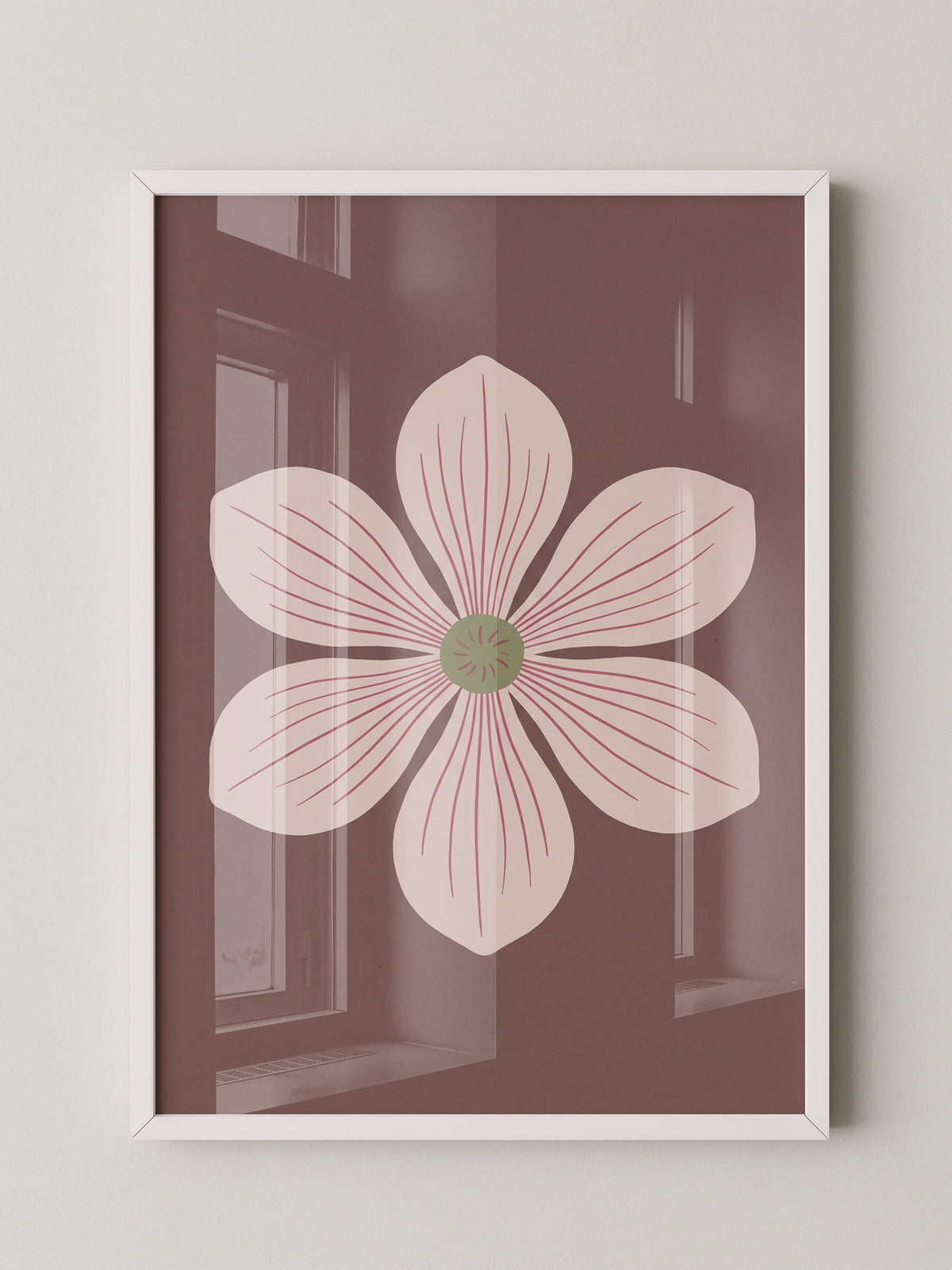 Blume Rosa Minimalistisch