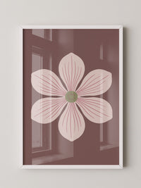 Blume Rosa Minimalistisch