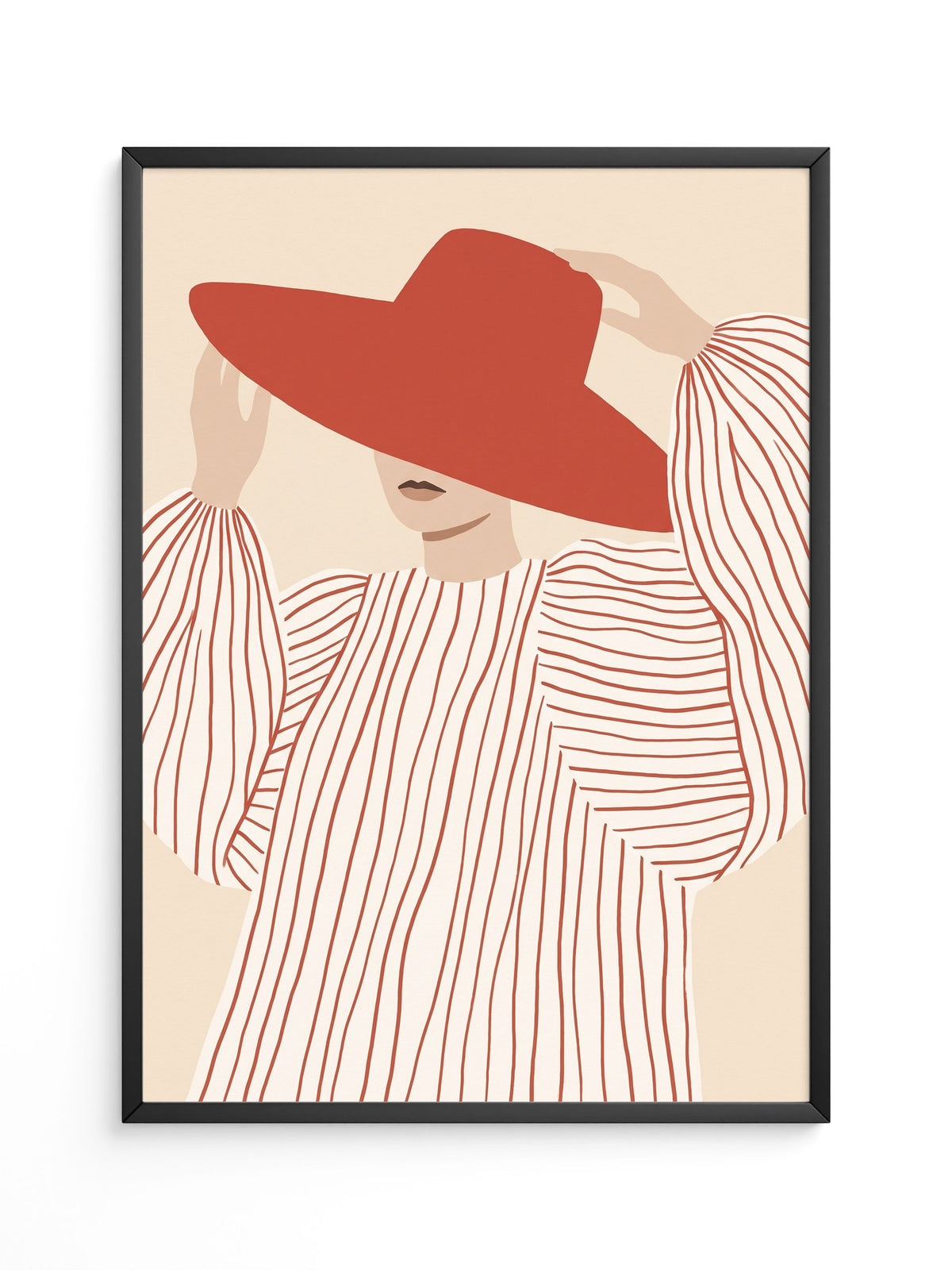 Rote Hut Dame Minimal