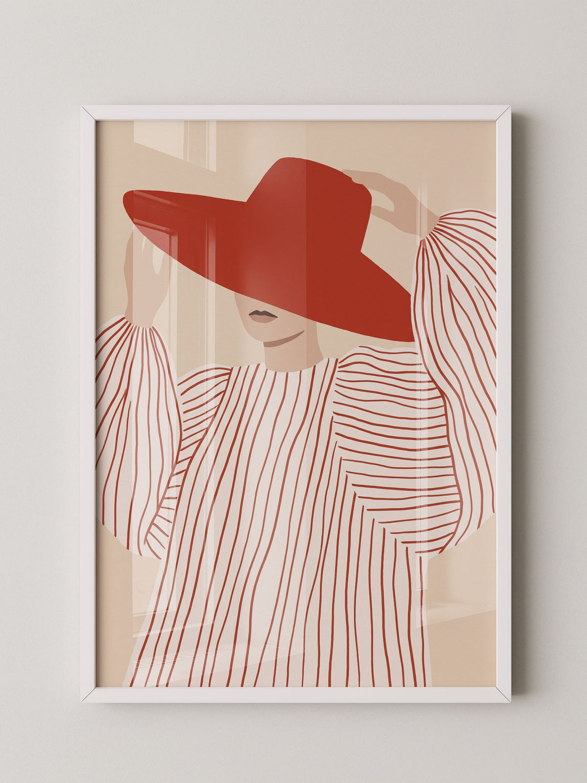 Rote Hut Dame Minimal