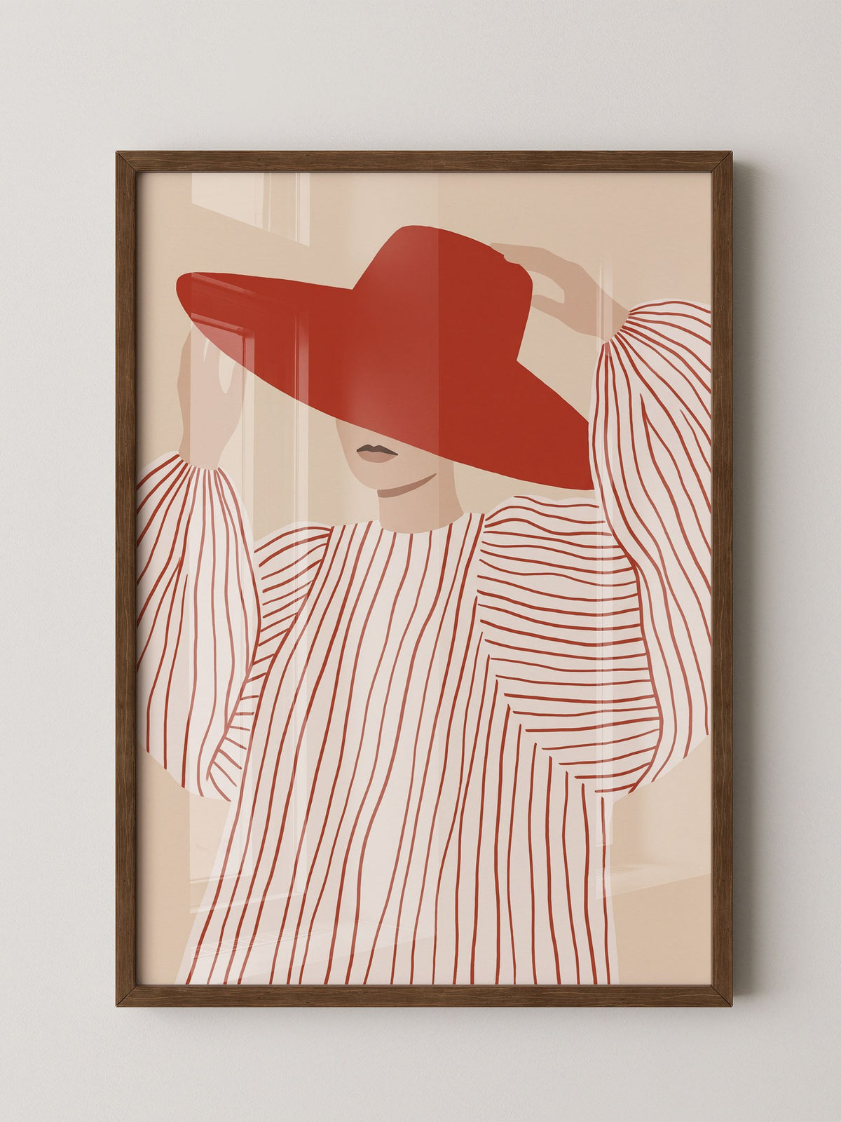Rote Hut Dame Minimal