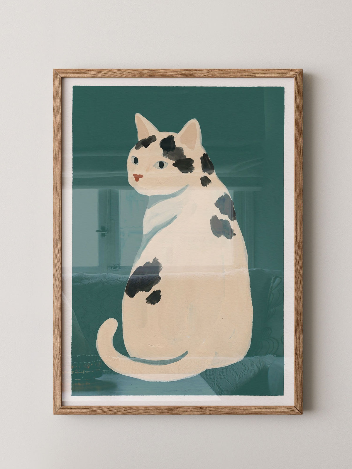 Weiße Katze Flecken