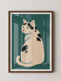 Weiße Katze Flecken