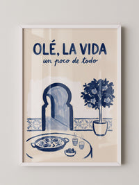 Olé Paella Poster Spanien
