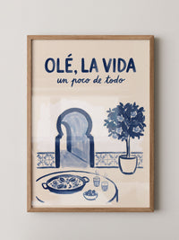 Olé Paella Poster Spanien
