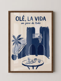 Spanische Architektur Blau