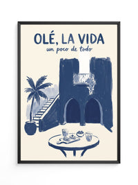 Spanische Architektur Blau