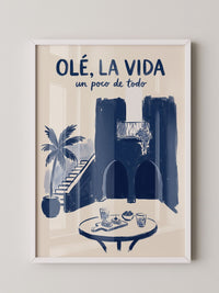 Spanische Architektur Blau
